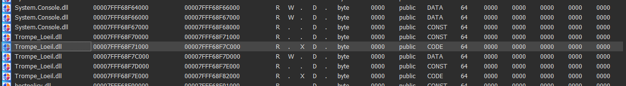 dll sections ida trompeloeil