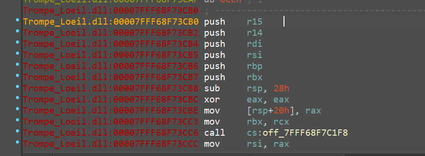 make code trompeloeil