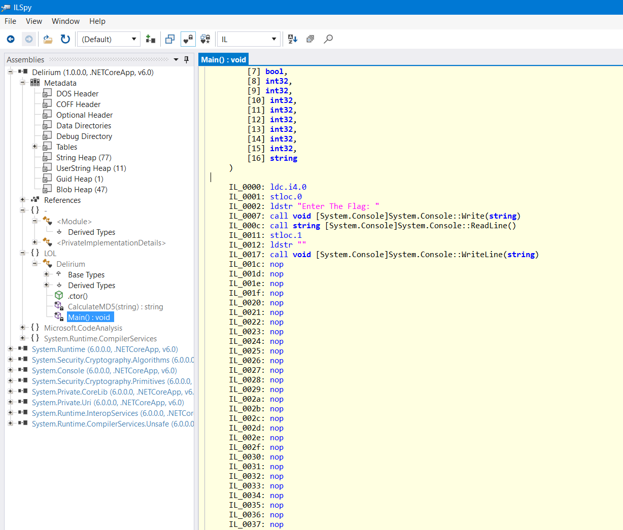 ilspy assembly delirium